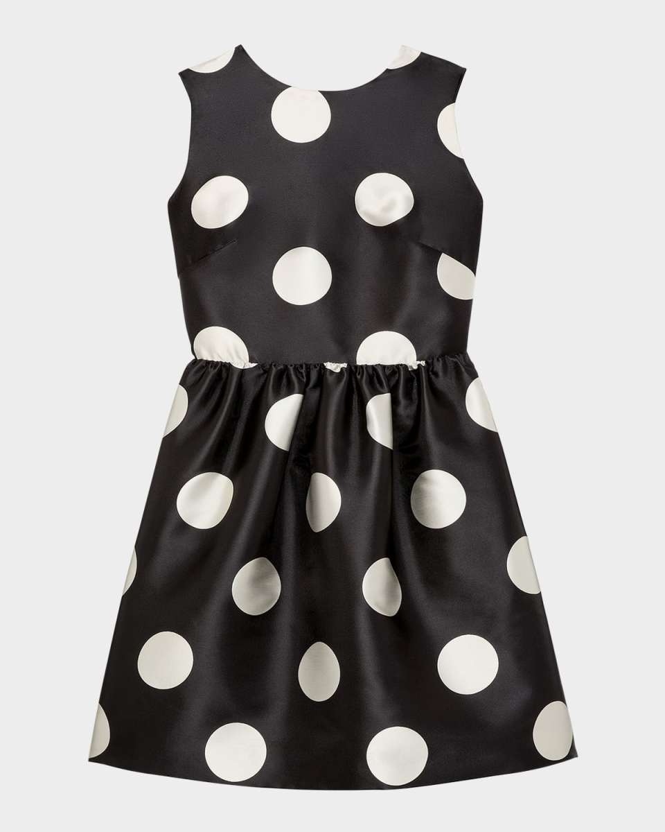 breezy dot cutout bow-back mini dress